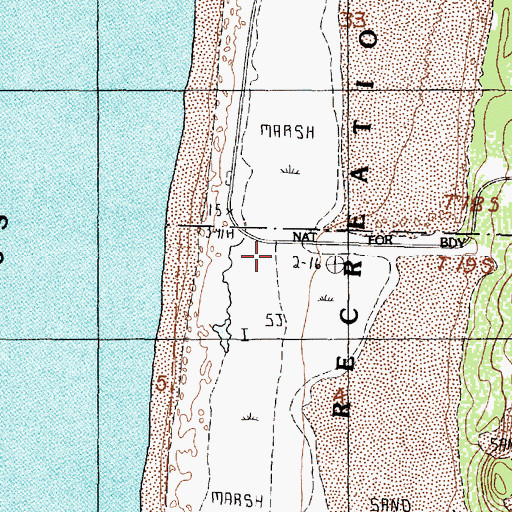 Topographic Map of Goose Pasture Recreation Site, OR