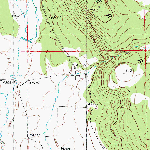 Topographic Map of Wilson Ranch, OR