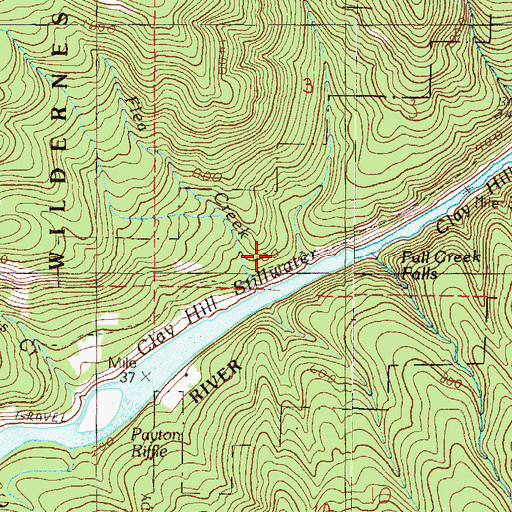 Topographic Map of Flora Dell Recreation Site, OR