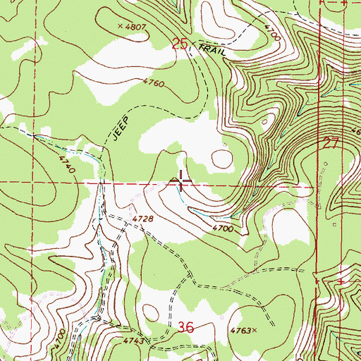 Topographic Map of Riley Camp, OR