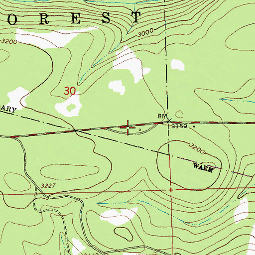 Topographic Map of Boundary Log Scaling Station, OR
