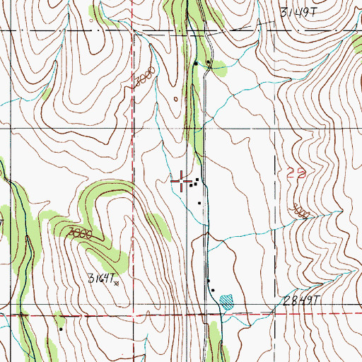 Topographic Map of Oliver Homestead, OR