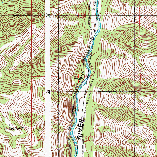 Topographic Map of Imnaha Fish Weir, OR