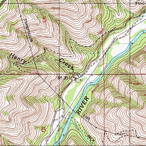 Topographic Map of Pallette Ranch, OR