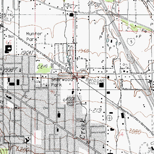 Topographic Map of Ashland Ranger Station (historical), OR