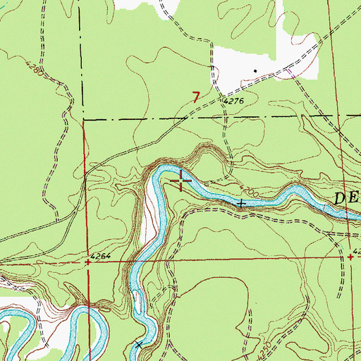 Topographic Map of Tetherow Recreation Site, OR