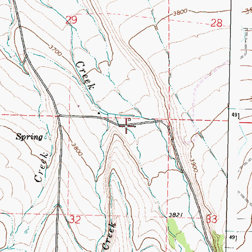 Topographic Map of Clark Ranch, OR