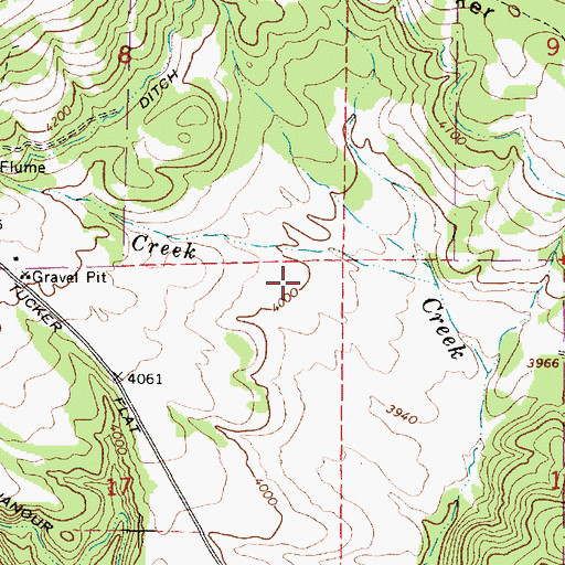Topographic Map of Pilcher Creek Recreation Area, OR