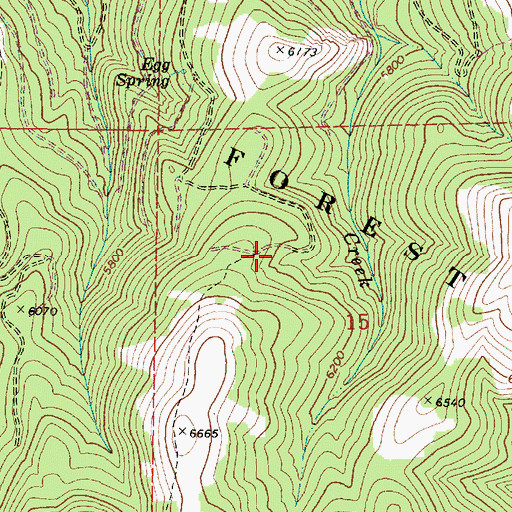 Topographic Map of Amelia Trailhead, OR