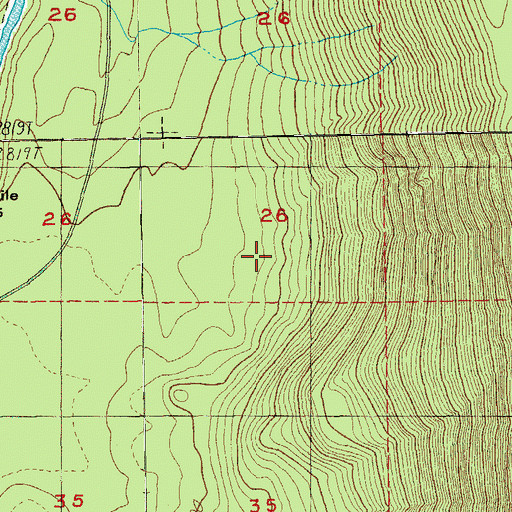 Topographic Map of Metolius Research Natural Area, OR