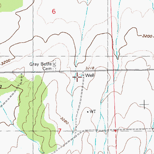Topographic Map of Scales Corral (historical), OR