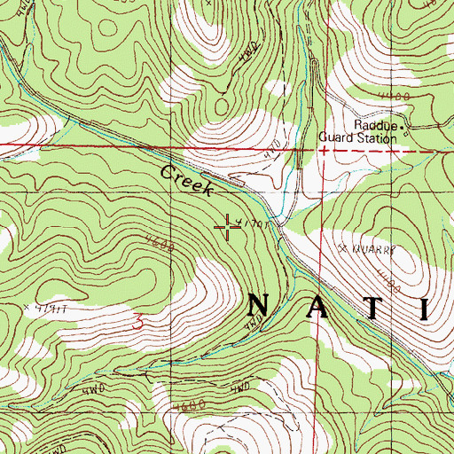 Topographic Map of Cottonwood Camp, OR