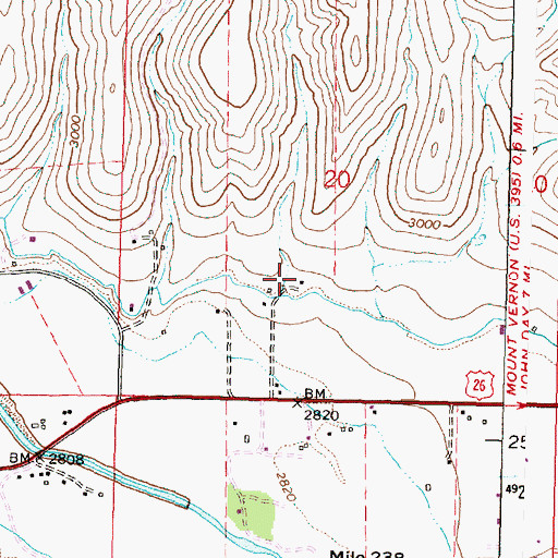 Topographic Map of Lemons Ranch, OR