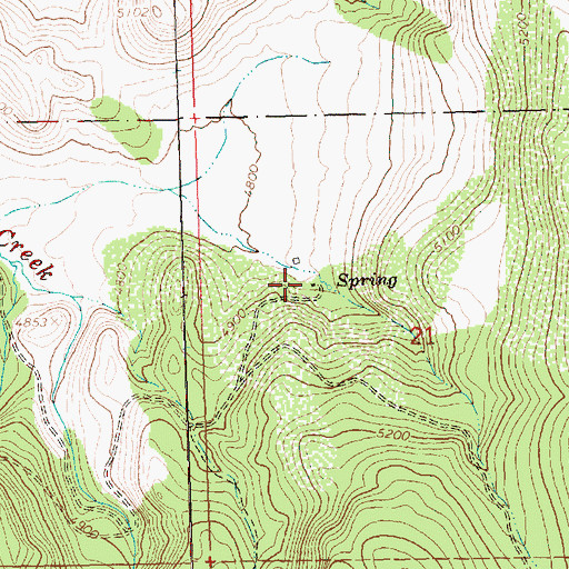 Topographic Map of Schmidt Ranch, OR