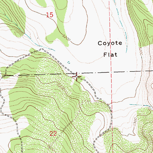 Topographic Map of O'Leary Ranch, OR