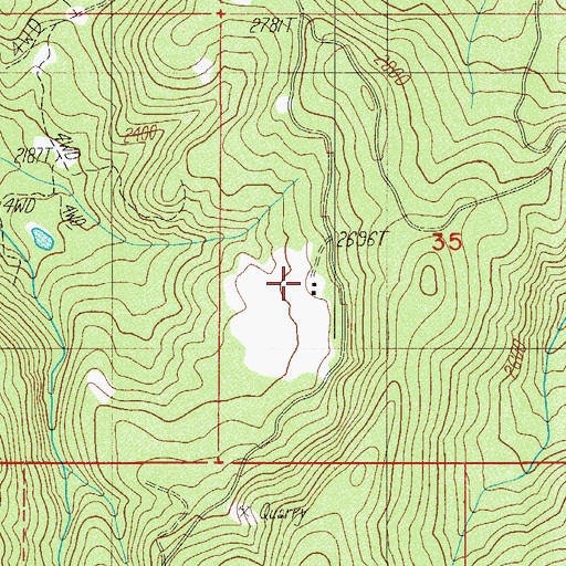 Topographic Map of Stauch Ranch, OR