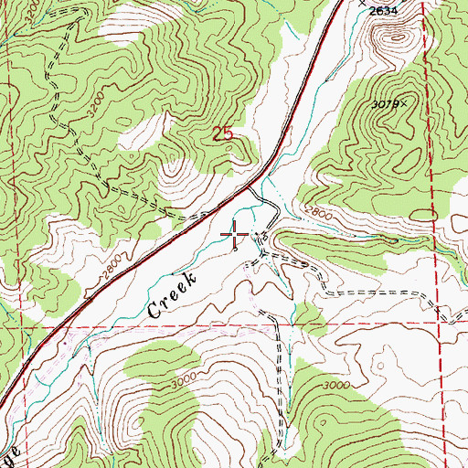 Topographic Map of Gage Ranch, OR