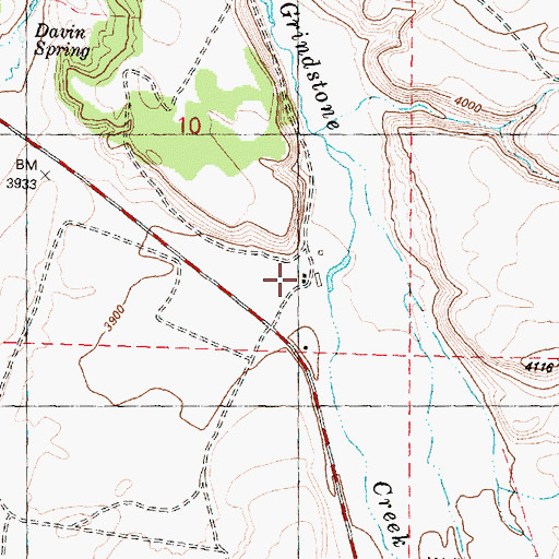 Topographic Map of Kuhn Ranch, OR