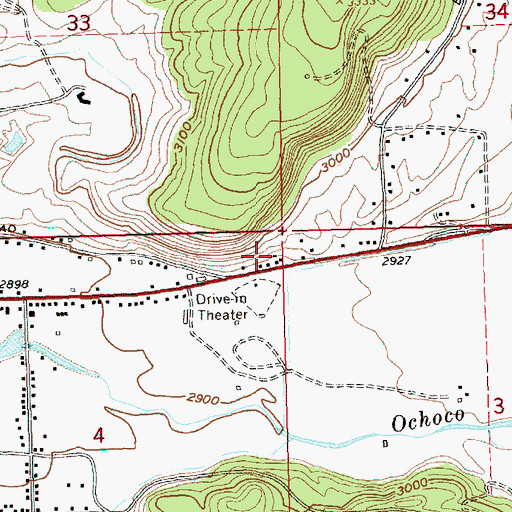 Topographic Map of Oregon State Forestry District Headquarters, OR