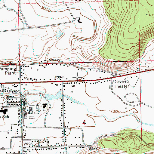 Topographic Map of Prineville and Crooked River National Grassland Headquarters (historical), OR