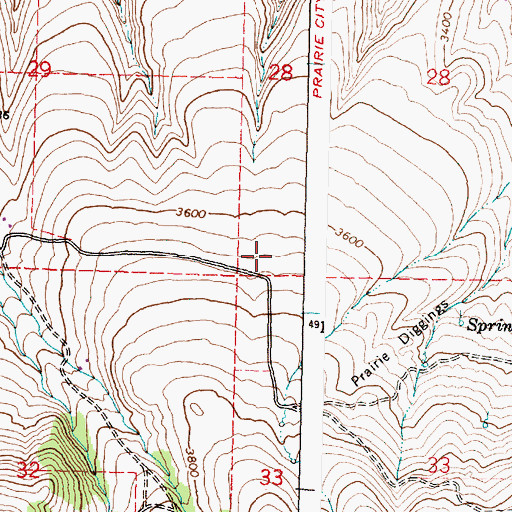 Topographic Map of Marysville School (historical), OR