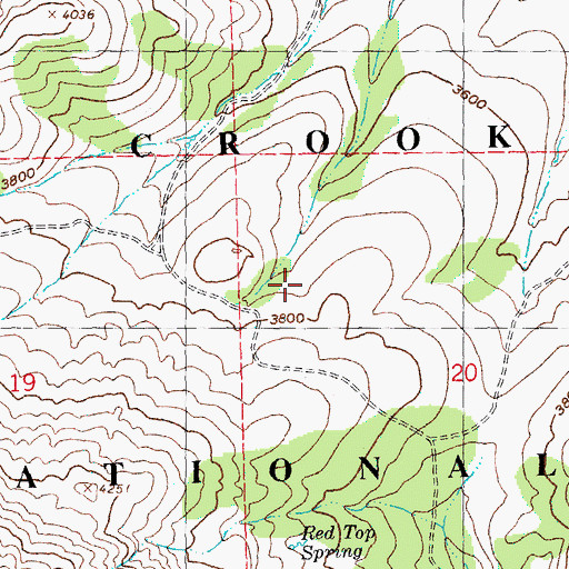 Topographic Map of McCoin Orchard, OR