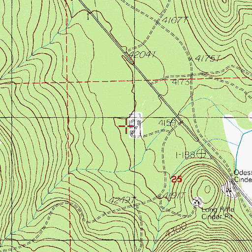 Topographic Map of Klamath County Dump, OR