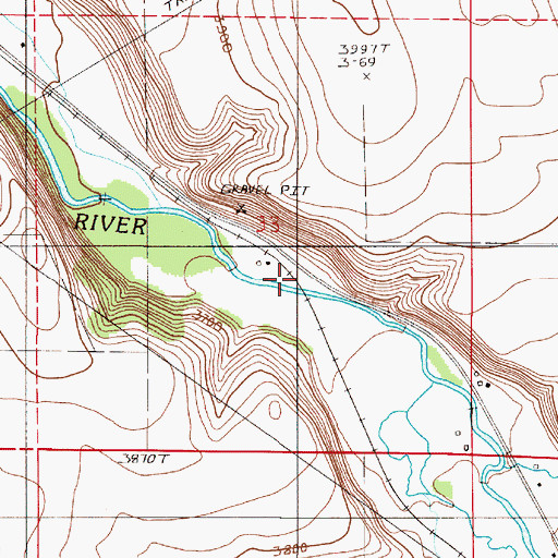 Topographic Map of Freels, OR