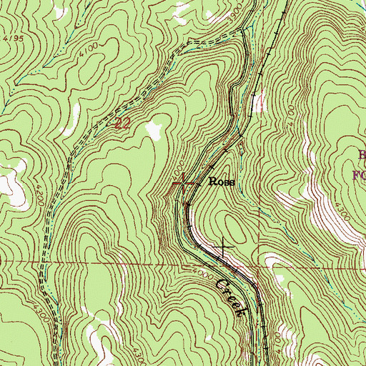 Topographic Map of Ross, OR