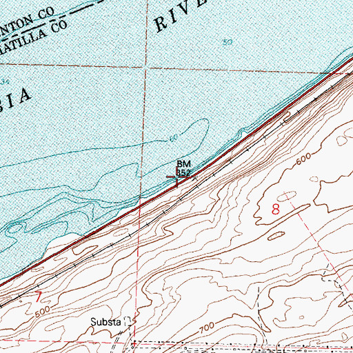 Topographic Map of Sand (historical), OR