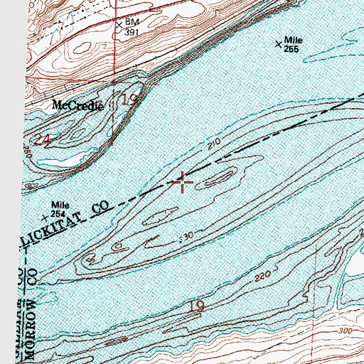 Topographic Map of Boulder (historical), OR