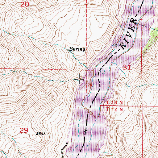 Topographic Map of Gypsum (historical), OR