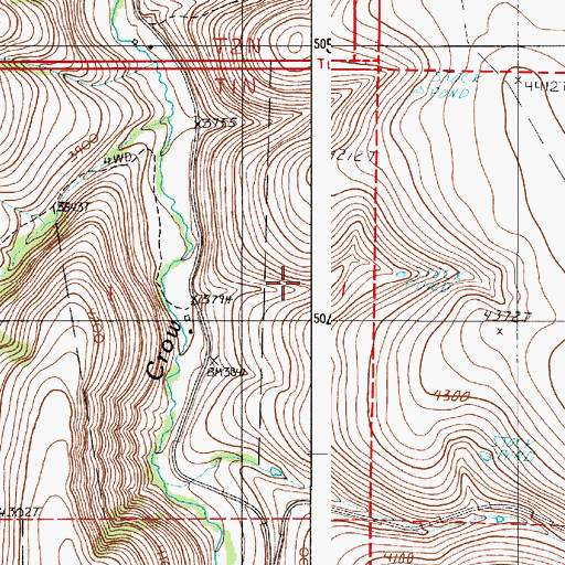 Topographic Map of Hack (historical), OR