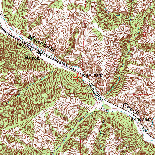 Topographic Map of Laka (historical), OR