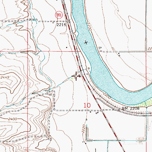 Topographic Map of Magoffin (historical), OR