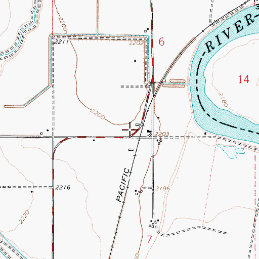 Topographic Map of Musser (historical), OR