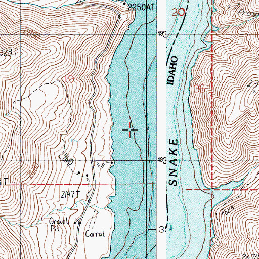 Topographic Map of Pheney (historical), OR