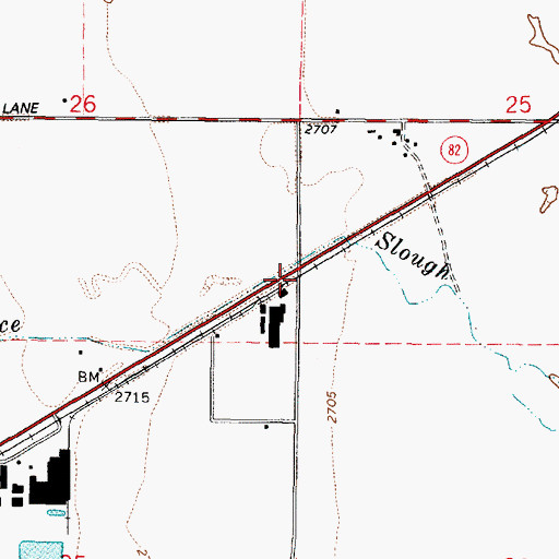 Topographic Map of Pierce Spur (historical), OR