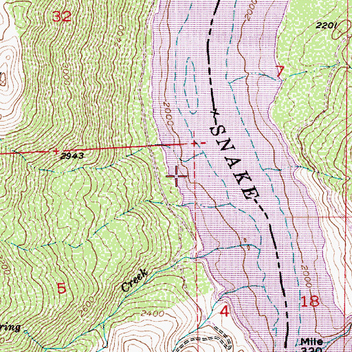 Topographic Map of Prevost (historical), OR