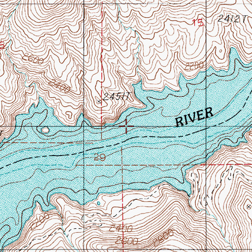 Topographic Map of Romeo (historical), OR