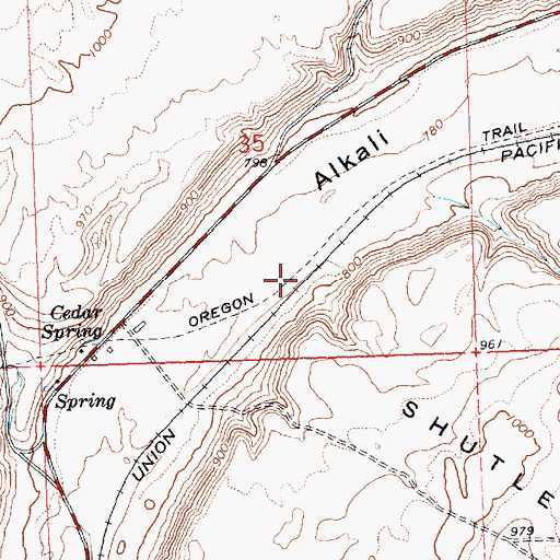 Topographic Map of Smythe (historical), OR