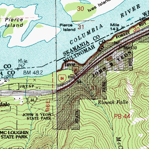 Topographic Map of Stone (historical), OR