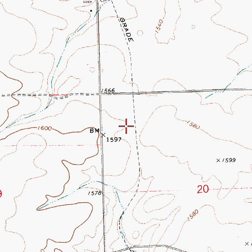 Topographic Map of Summit (historical), OR