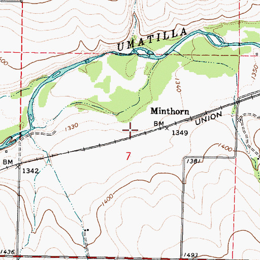 Topographic Map of Sumpkin (historical), OR