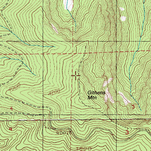 Topographic Map of Old Baldy Trail, OR