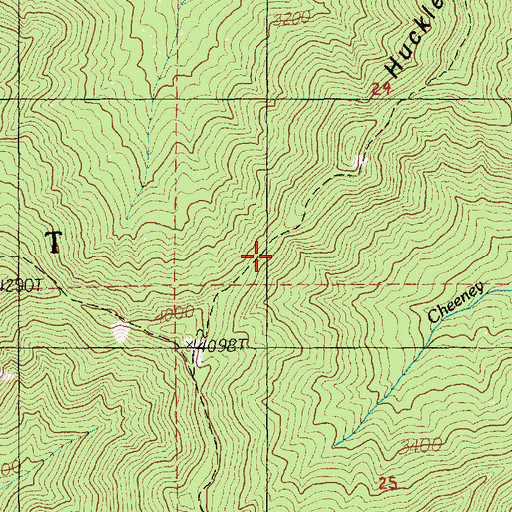 Topographic Map of Plaza Trail, OR