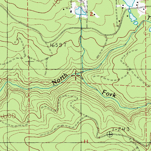 Topographic Map of Trout Creek, OR