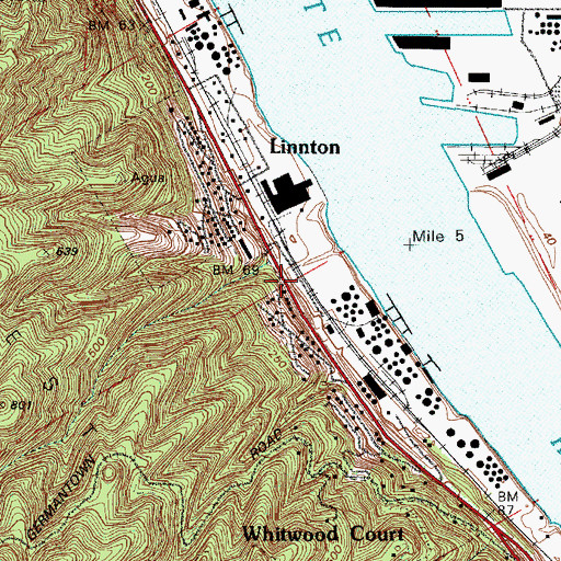 Topographic Map of Gunderson Spur (historical), OR