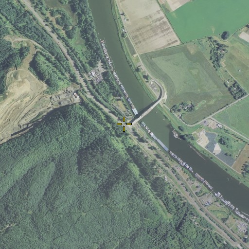 Aerial/Satellite Image of Harbor Track (historical), OR