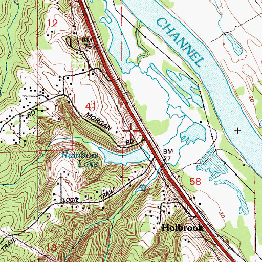 Topographic Map of Brix (historical), OR